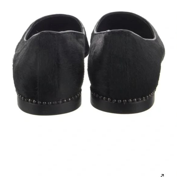 Coach Black Ponyhair Women's Flats - Picture 4 of 5